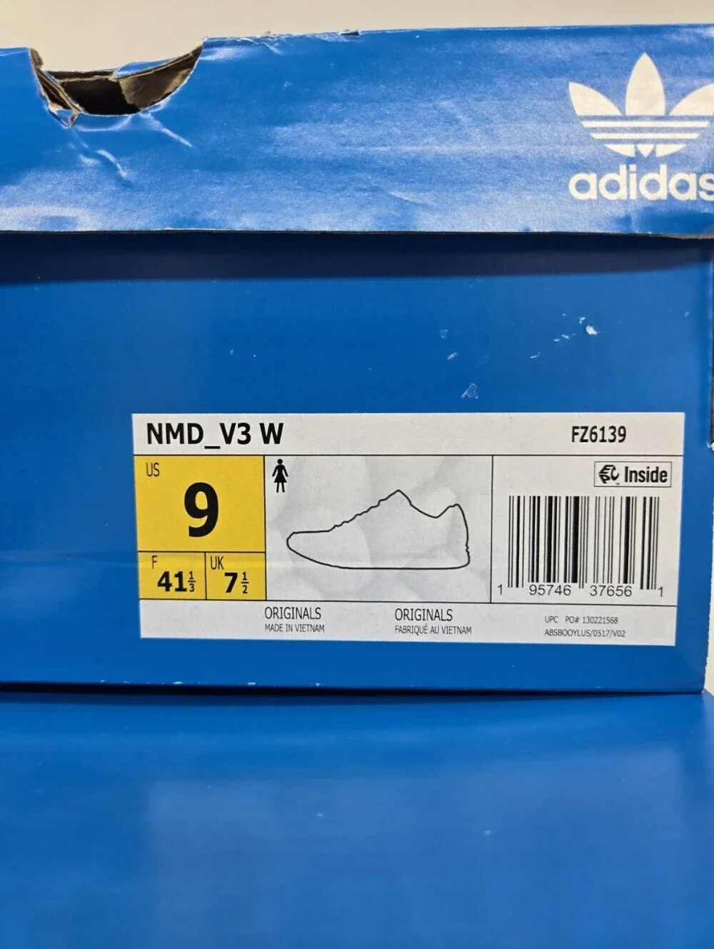 Adidas Women's NMD_V3 FZ6139 Purple Running Shoes Size 9